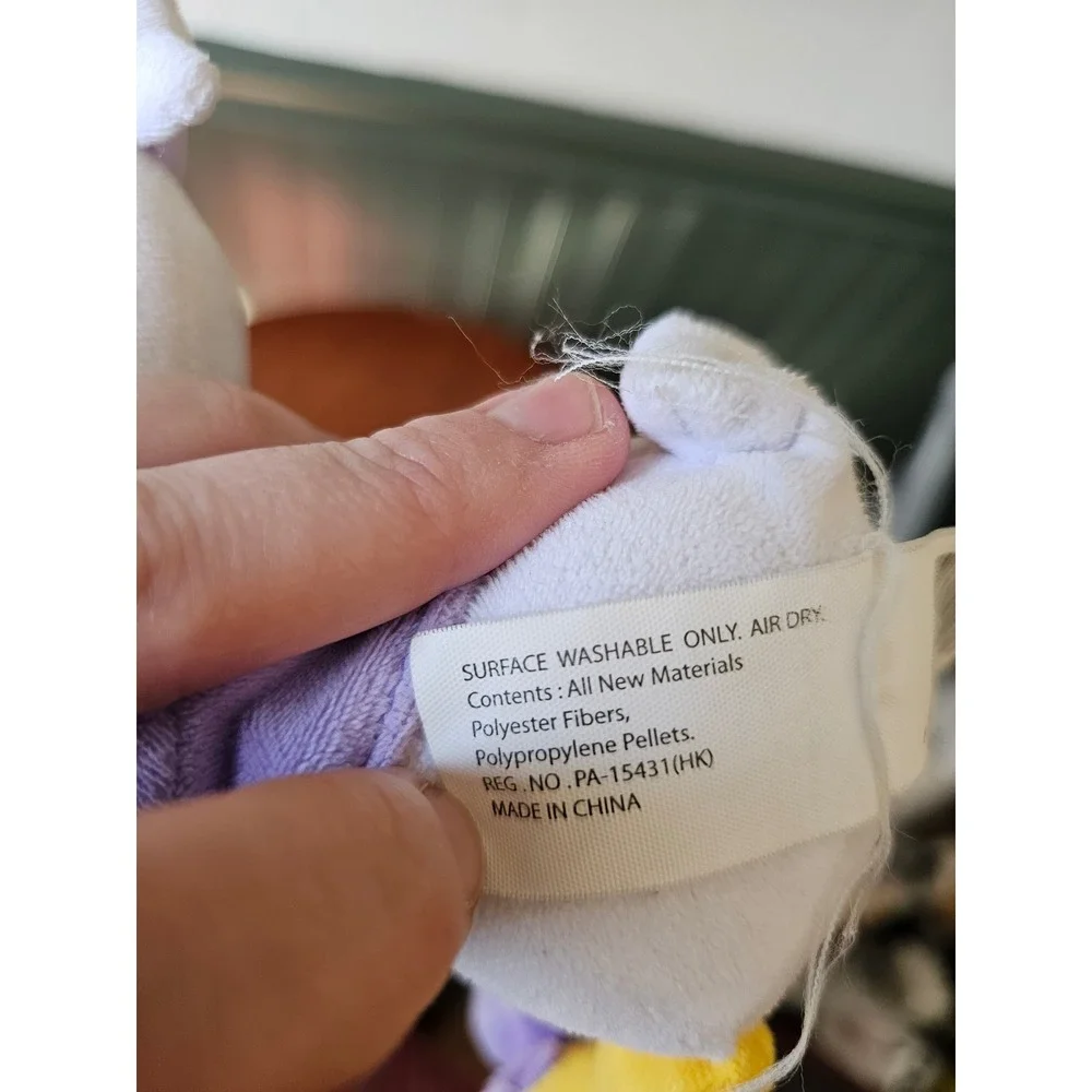 Disney Daisy Duck Plush Purple Outfit Stuffed Animal Just‎ Play 9 Inch